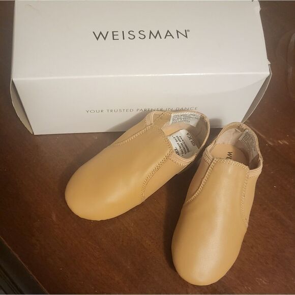 NIB Leather Classic Slip-On Jazz Shoe W800 Weissman Dancewear - Picture 7 of 7